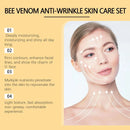 Woodsleep 1set Bee Venom Anti Wrinkle Facial Care Set Moisturizing Nourish Reduce Fine Lines Oil Control Repair Skin Care Set - M & M Global