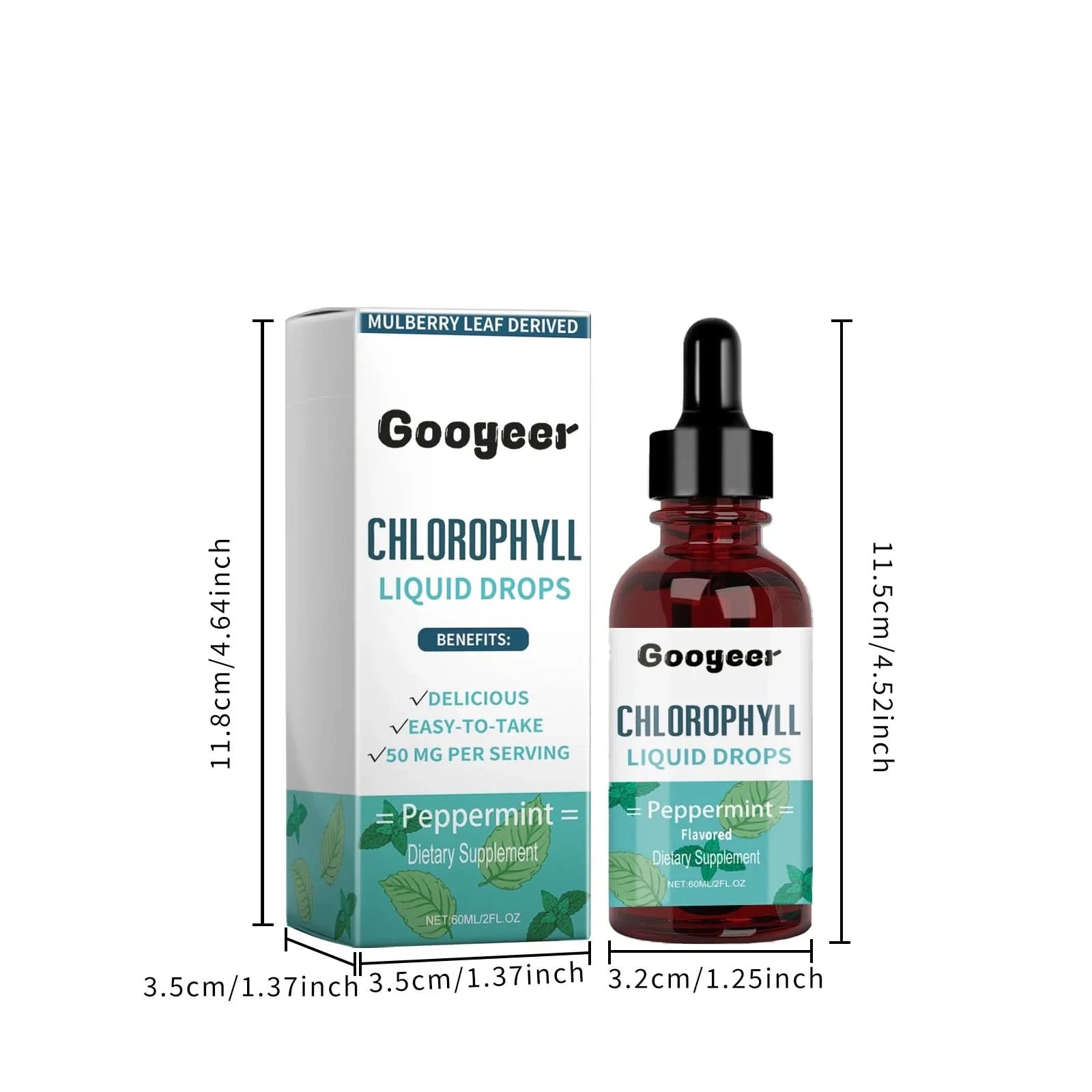 Googeer 60ml Dietary Energy Enhancement Drops Remove Oral Odor Improve Health Shaping Body Curve Enhance Immune Lose Weight Drop - M & M Global
