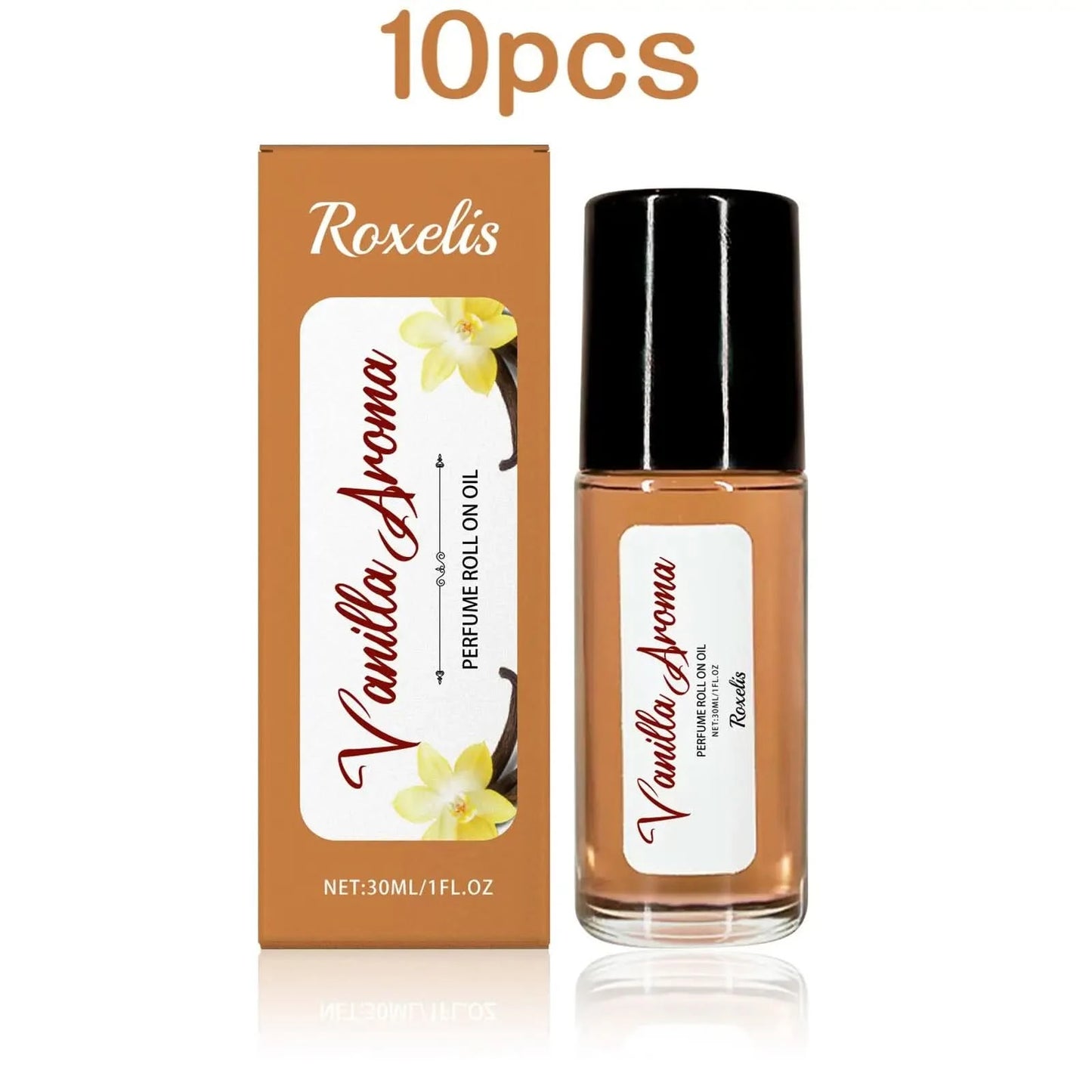 Roxelis 30ml Orange Vanilla Perfume Roller Ball Pheromone Long Lasting Fragrance Aromatherapy Skin Flirting Deodorant Perfume - M & M Global