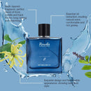 Roxelis 50ml Charmig Cologne Perfume Spray Men's Blue Domain Fragrance Lasting Scent Pheromone Flirting Romantic Dating Perfume - M & M Global