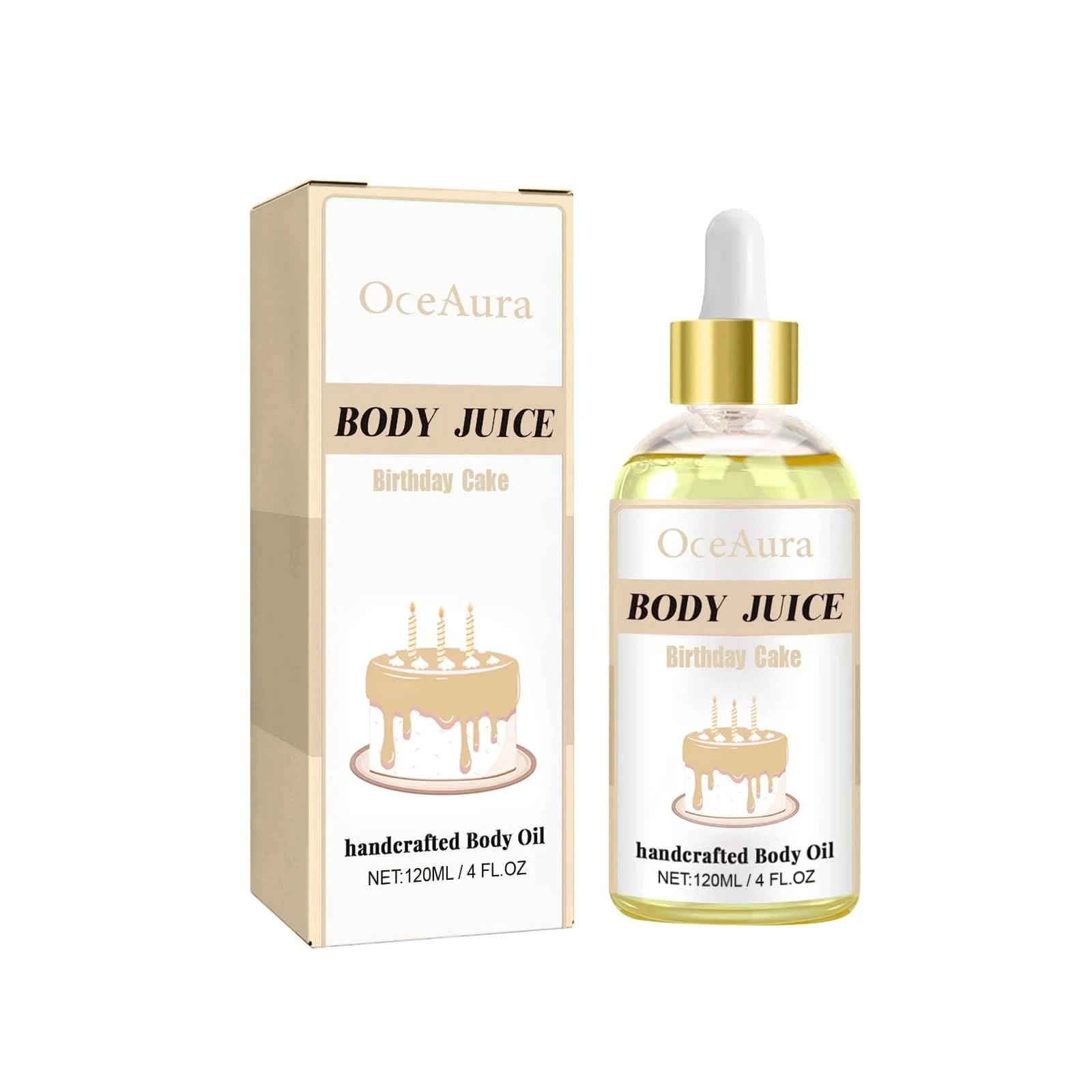 Oceaura Cake Body Oil Relief Soreness Relax Stress and Anxiety Moisturizing Smoothing Improve Elasticity Body Skin Care Oil - M & M Global
