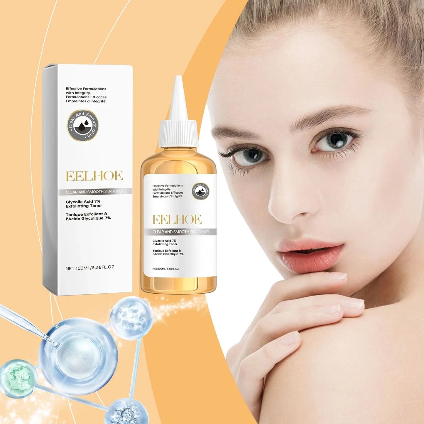 Salicylic Acid Face Toner for Facial Moisturizer Glowing Skin Tightening Improve Skin Lightening Glycolic Acid Toning Face 100ml - M & M Global