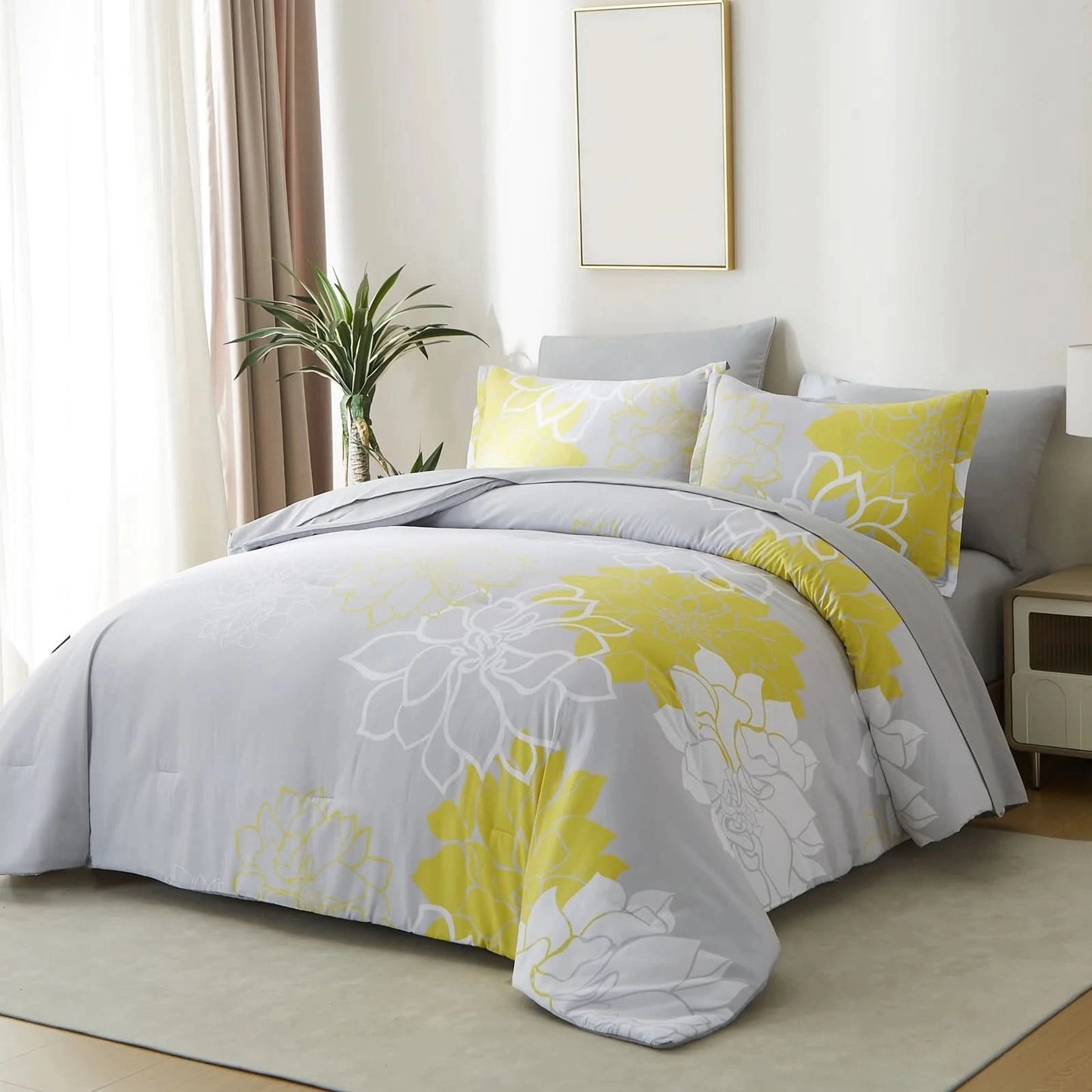 Bed with gray and yellow floral comforter in a bright bedroom
Comfora Cozy Bedding Set
plush comforter set cozy pack
ultra-soft all-season comforter and shams
luxury cozy bedding set online
warm textured comforter set King/Queen

Green Plant Bedding

Botanical Quilt Set
Nature Print Bedding

5 Piece Bedding Set

7 Piece Bedding Set

Soft Microfiber Quilt

Breathable Bedding Set
