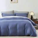 Blue bedding set on a bed with a lamp and nightstand in the background.
Microfiber Bedding Set, Queen Comforter Set, Lightweight Comforter, Pinch Pleat Bedding, Quilted Comforter, Solid Color Bedding, Soft Bedding Set, Elegant Bedding, All Season Comforter, Brushed Microfiber, Modern Bedroom Decor, Gift Bedding Set, Fade Resistant Bedding, Cozy Bedding Set, Hotel Style Bedding, Bedroom Essentials, Bed Comforter with Pillowcases, Non-Toxic Bedding, Machine Washable Bedding, Minimalist Bedding
