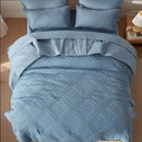 Blue quilted comforter set on a bed with pillows in a bedroom setting.
Quilted queen bedding set

7-piece comforter set

Brushed microfiber bedding

Ultra-soft quilt set

Lightweight comforter set

Machine washable bedding

All-season bedding set

Luxury bed set queen size

Bedding gift set

Modern bedroom decor
