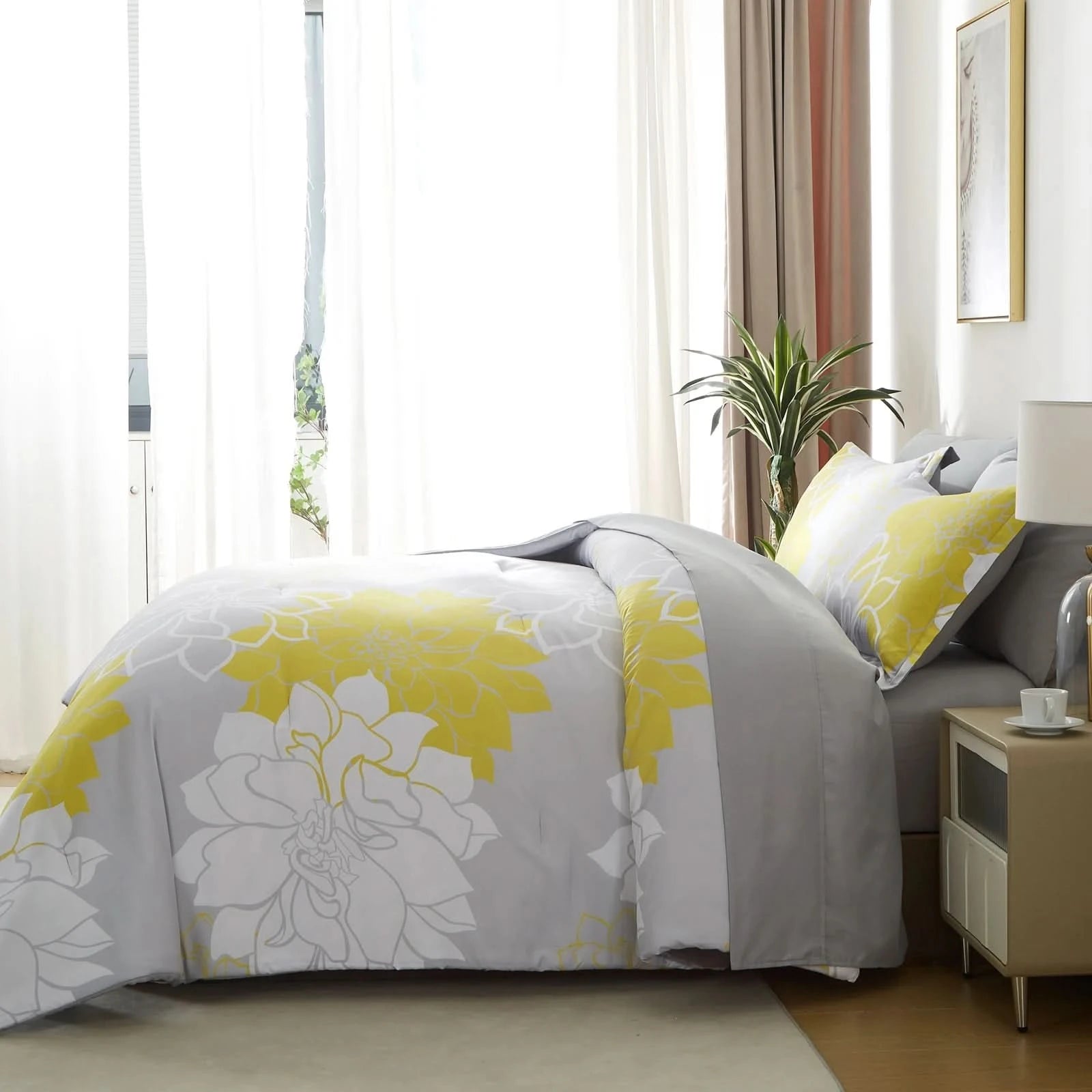 Bedroom with floral comforter, pillows, and side table.
Comfora Cozy Bedding Set
plush comforter set cozy pack
ultra-soft all-season comforter and shams
luxury cozy bedding set online
warm textured comforter set King/Queen

Green Plant Bedding

Botanical Quilt Set
Nature Print Bedding

5 Piece Bedding Set

7 Piece Bedding Set

Soft Microfiber Quilt

Breathable Bedding Set
