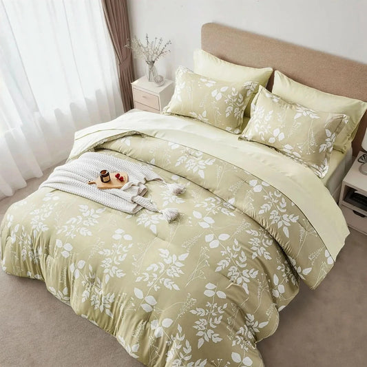 Blue bed with pillows and a blanket in a bedroom setting
Comfora Cozy Bedding Set
sage green bedding
white bedding set
comforter set queen
floral duvet cover
Comfora Cozy Bedding Set
plush comforter set cozy pack
ultra-soft all-season comforter and shams
luxury cozy bedding set online
warm textured comforter set King/Queen
