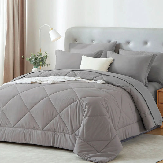 Gray quilted comforter set on a bed in a bedroom setting
Grid Bedding Set

Microfiber Comforter Set

Polyester Bed Set

All-Season Bedding

Checkered Comforter

Soft Breathable Bedding

Modern Bedding Design

Machine Washable Quilt

Bed-in-a-Bag Set

Durable Quilted Comforter

7-Piece Bedding Set

Twin Full Queen King Bedding

Minimalist Bedding Set

Lightweight Quilt Set

Vacuum Packed Bedding

Stylish Bedroom Decor

Gift Bedding for Teens

Bedding Set for Men and Women

Tatting Weave Bedding

Hotel Qualit