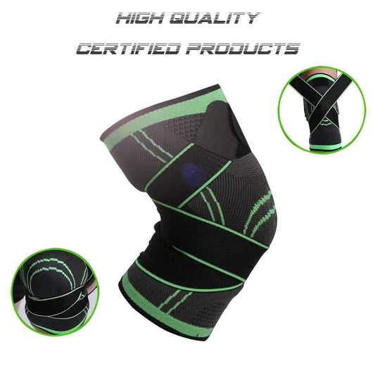 1 Piece Of Sports Men's Compression Knee Brace Elastic Support Pads Knee Pads Fitness Equipment Volleyball Basketball Cycling - M & M Global