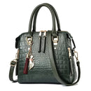Yogodlns Luxury Crocodile Pattern Handbag Women Winter New PU Leather Tassel Shoulder Bag Brands Design Handle Bag Lady Purse - M & M Global