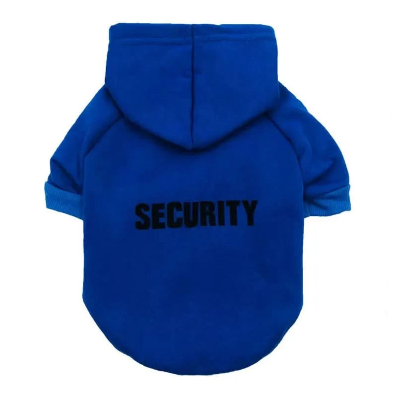 Security Dog Clothes Classic Pet Dog Hoodies Clothes For Small Dog Autumn Coat Jacket for Yorkie Chihuahua Puppy Clothing - M & M Global