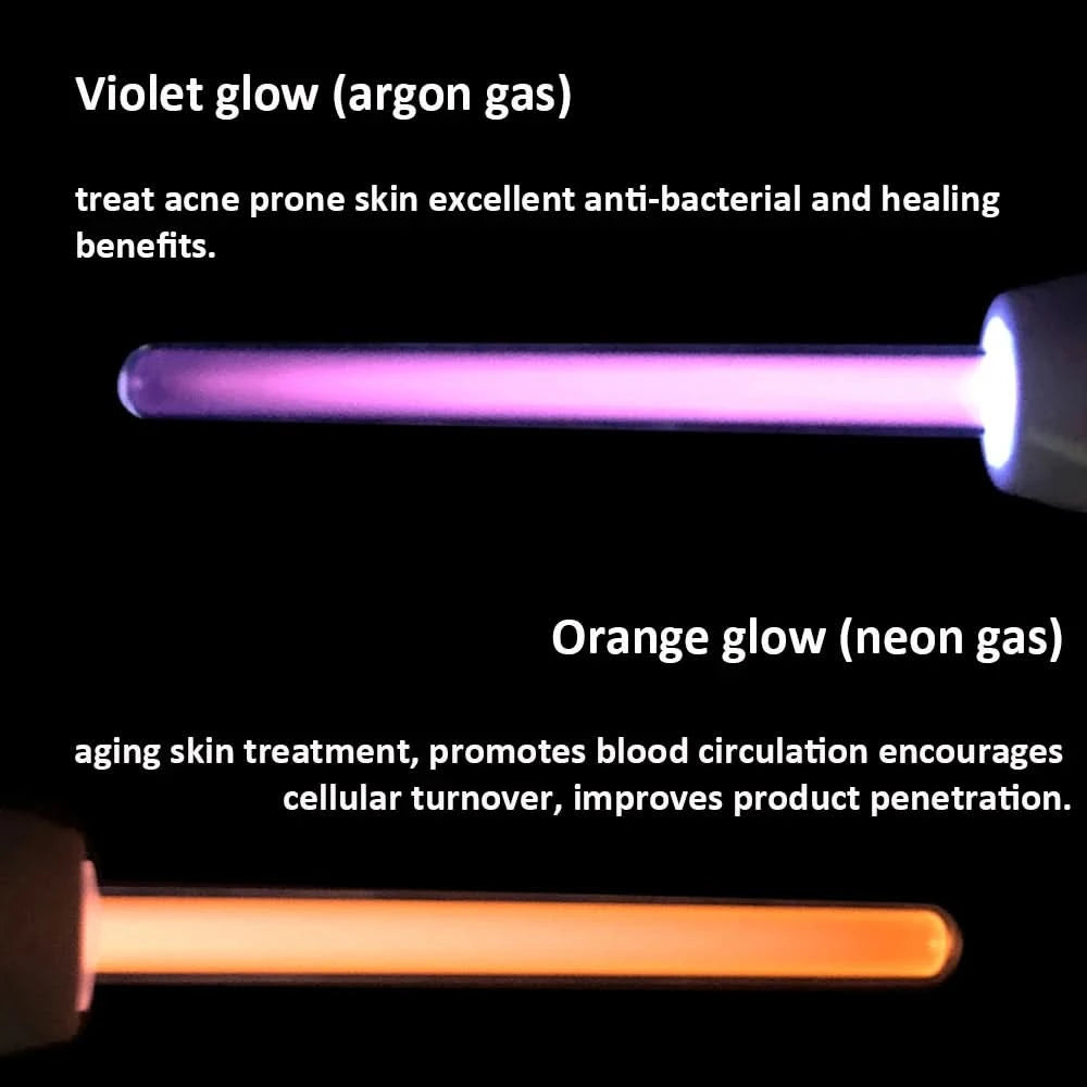 Replace High Frequency Glass HF Electrode for Facial Device Reduce Oily Skin Acne Wrinkle Ozone Bactericidal Promote Circulation - M & M Global