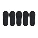 5pairs/lot children's invisible shallow mouth no trace short girls boat socks Slip Silicone white black baby boys sock for kids - M & M Global