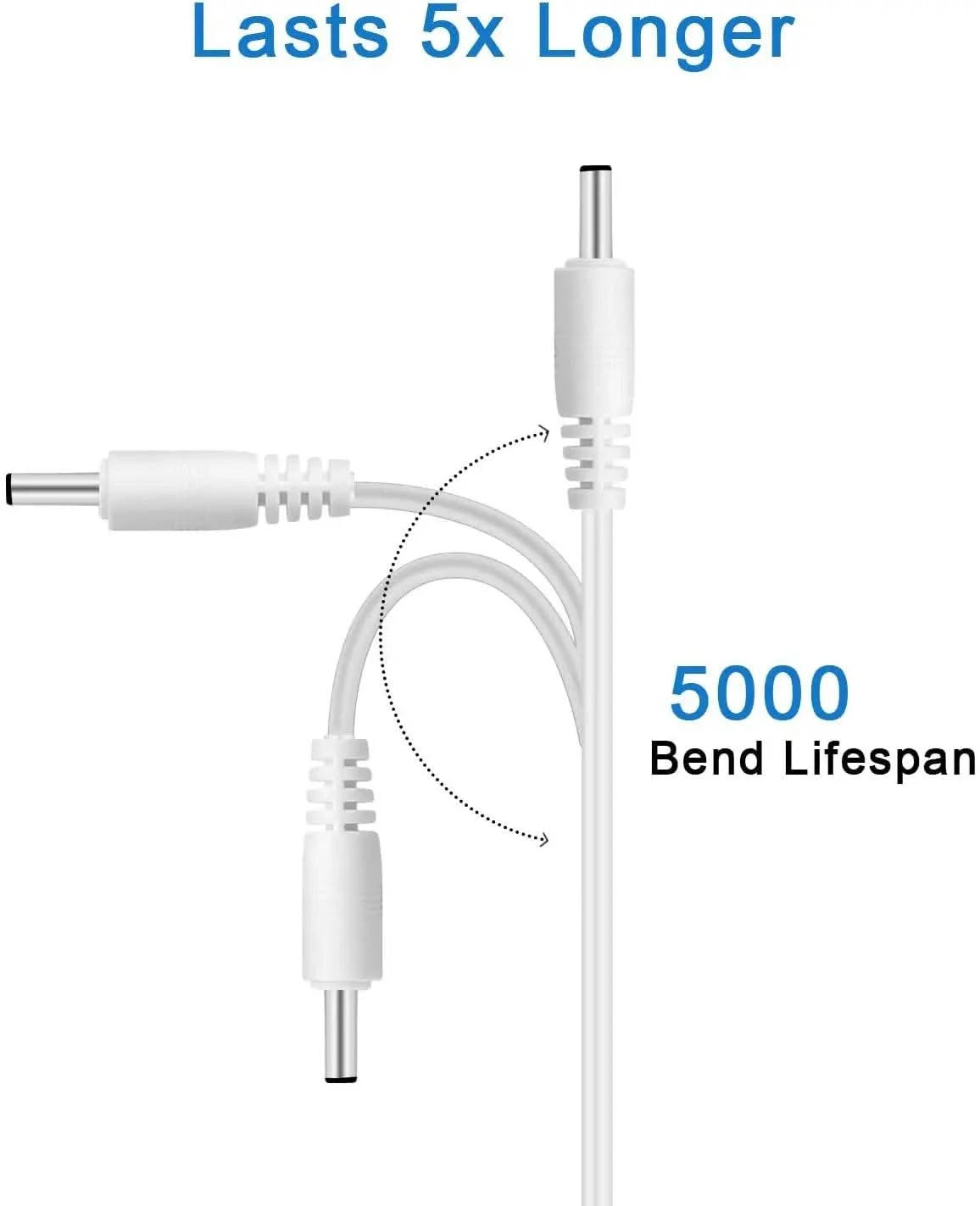 DC 3.5*1.35MM Replacement Charger Cord for FOREO Luna Facial Cleanser Foreo Luna/ 2/ 3/ Luna Mini/Luna Mini 2/FOREO ISSA Series - M & M Global