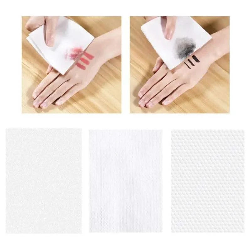 50/100pcs Disposable Face Towel Travel Cotton Makeup Wipes Facial Cleansing - M & M Global