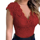 Women Summer Sexy Lace Crochet Cardigan Casual Solid Color Tops Female Trend Lace Hollow Out Sleeveless Top for Ladies - M & M Global
