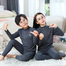 Autumn Winter Thermal Underwear Suit Girls Clothing Sets Boys Pajama Sets Baby No Trace Warm Sleepwear Candy Colors Kids Clothes - M & M Global