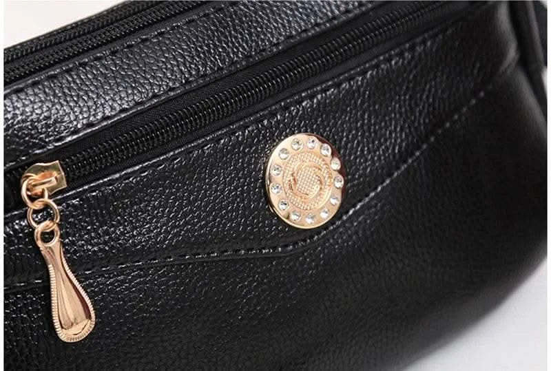 Crossbody Bags for Women PU Leather Messenger Bags Female Multiple Pocket Shoulder Bags Ladies Square Messenger Phone Purse - M & M Global