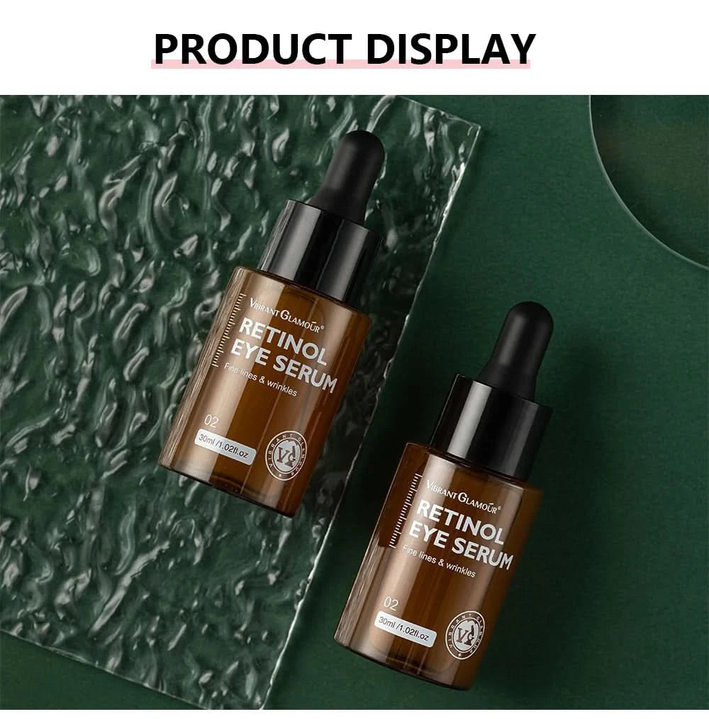 VIBRANT GLAMOUR Retinol Facial Skin Care Set Face Cream Eye Serum 2PCS - M & M Global