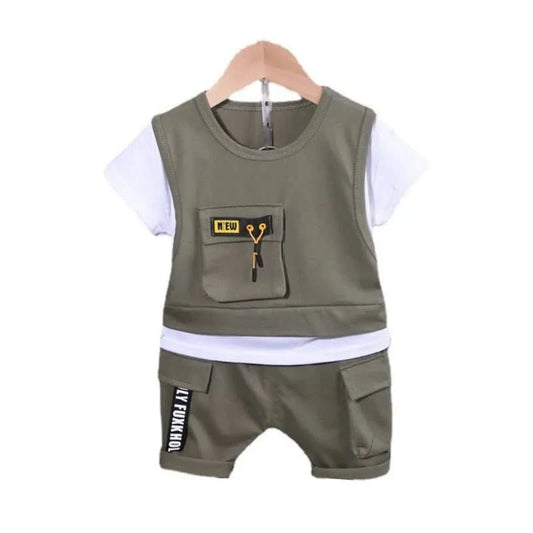 New Summer Baby Girl Clothes Infant Boys Clothing Children Casual T-Shirt Shorts 2Pcs/Set Toddler Sports Costume Kids Tracksuits - M & M Global