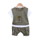 New Summer Baby Girl Clothes Infant Boys Clothing Children Casual T-Shirt Shorts 2Pcs/Set Toddler Sports Costume Kids Tracksuits - M & M Global