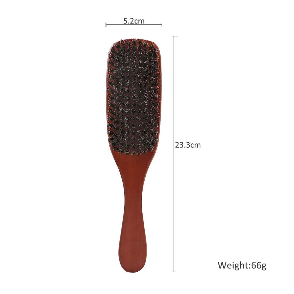 Natural Boar Bristle Beard Brush Men Facial Hair Cleaning Brush Professional Hairbrush Shaving Tools Beard Mustache Brushes - M & M Global