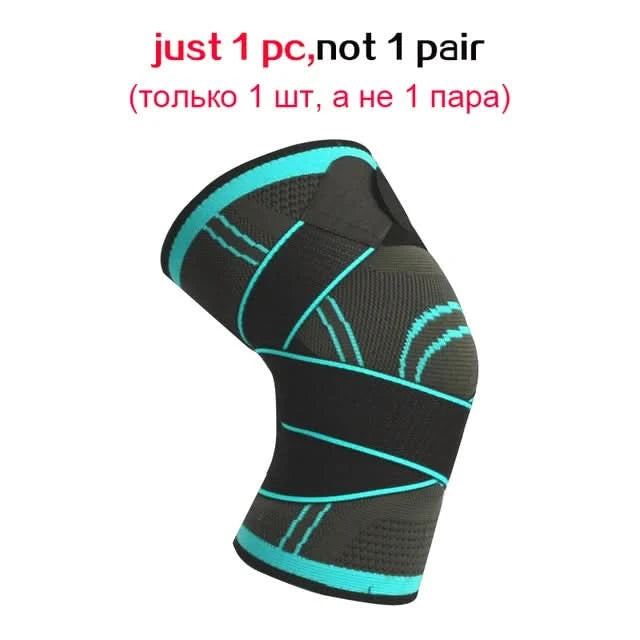 1 Piece Of Sports Men's Compression Knee Brace Elastic Support Pads Knee Pads Fitness Equipment Volleyball Basketball Cycling - M & M Global