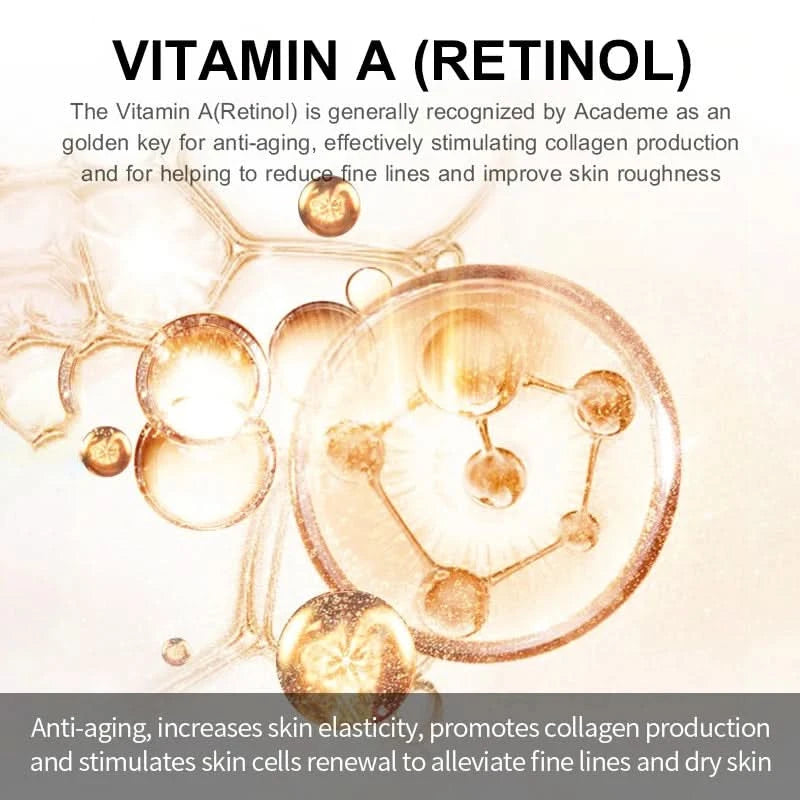 VIBRANT GLAMOUR Retinol Facial Skin Care Set Face Cream Eye Serum 2PCS - M & M Global