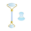 Opal Jade Massage Roller Gouache Scraper Set Natural Gouache Stone Face Lifting Tool Massager For Facial Gua Sha Anti Wrinkle - M & M Global
