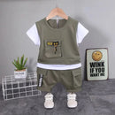 New Summer Baby Girl Clothes Infant Boys Clothing Children Casual T-Shirt Shorts 2Pcs/Set Toddler Sports Costume Kids Tracksuits - M & M Global