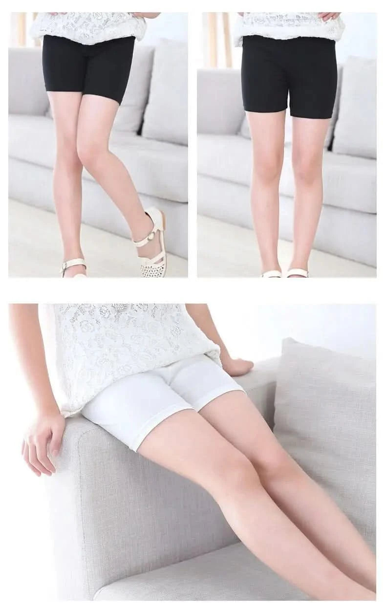3-15Y girls spring summer pants calf-length leggings short Candy Color pants girls legging Knee Length baby girls cotton pants - M & M Global