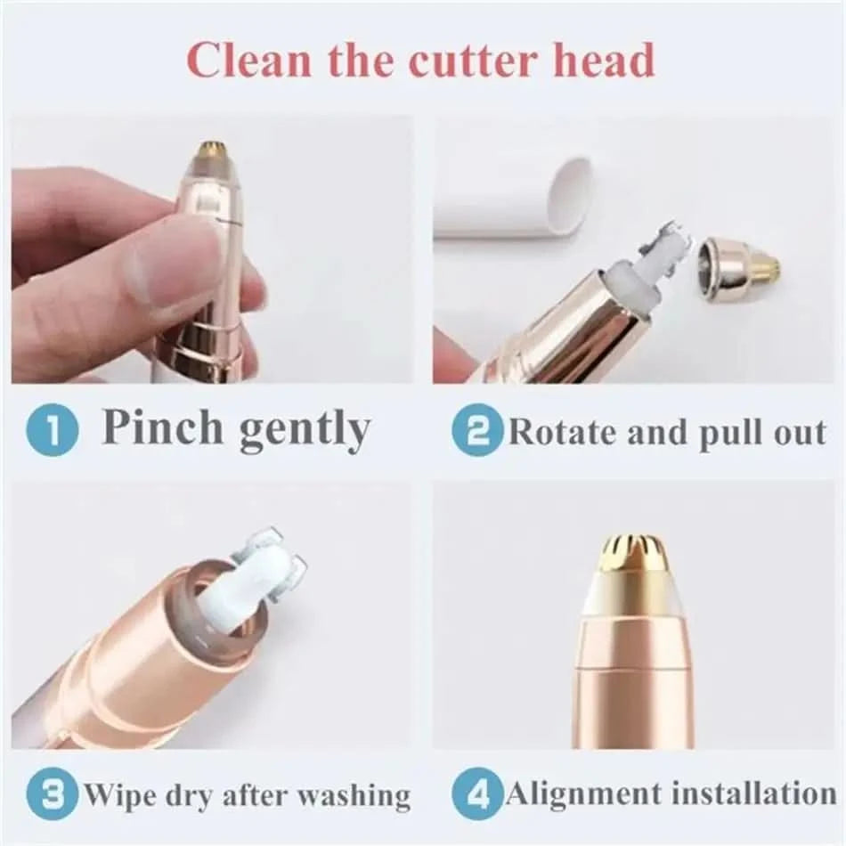 USB Electric Eyebrow Trimmer Makeup Painless Eye Brow Epilator Mini Shaver Razors Portable Facial Hair Remover Women Depilator - M & M Global