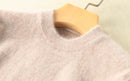 Super Warm 100% Mink Cashmere Sweaters and Pullovers Women Autumn Winter Soft Sweater Half Turtleneck Female Basic Pullovers