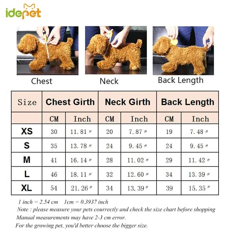 Security Dog Clothes Classic Pet Dog Hoodies Clothes For Small Dog Autumn Coat Jacket for Yorkie Chihuahua Puppy Clothing - M & M Global