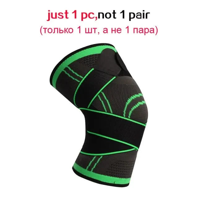 1 Piece Of Sports Men's Compression Knee Brace Elastic Support Pads Knee Pads Fitness Equipment Volleyball Basketball Cycling - M & M Global