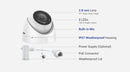 ANNKE C500 Ultra HD 5MP POE Camera IP67 Weatherproof Security Network White Dome 2.8mm EXIR Night Vision Email Alert PoE Camera