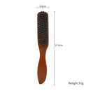Natural Boar Bristle Beard Brush Men Facial Hair Cleaning Brush Professional Hairbrush Shaving Tools Beard Mustache Brushes - M & M Global