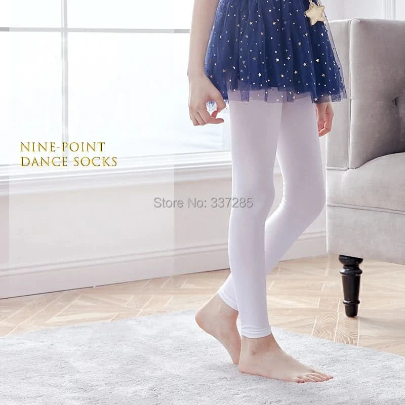 Spring Baby girl Boy nine-point Ballet dance leggings candy colors kids calf-length pants ankle-length Breathable child trousers - M & M Global