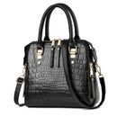 Yogodlns Luxury Crocodile Pattern Handbag Women Winter New PU Leather Tassel Shoulder Bag Brands Design Handle Bag Lady Purse - M & M Global