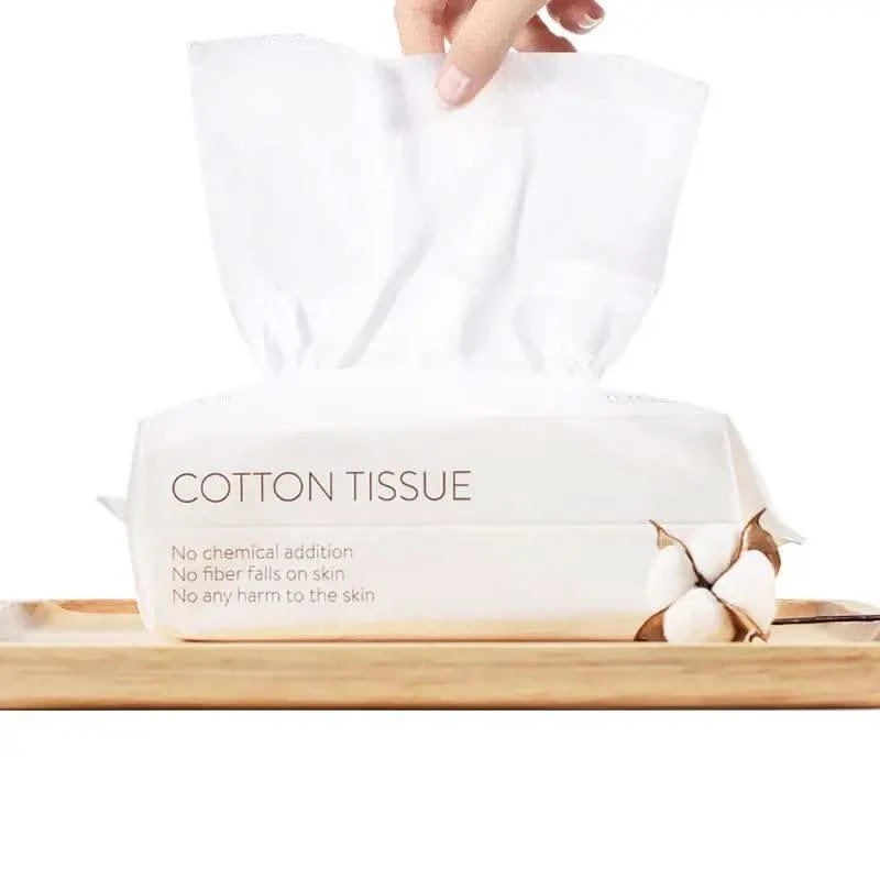 50/100pcs Disposable Face Towel Travel Cotton Makeup Wipes Facial Cleansing - M & M Global