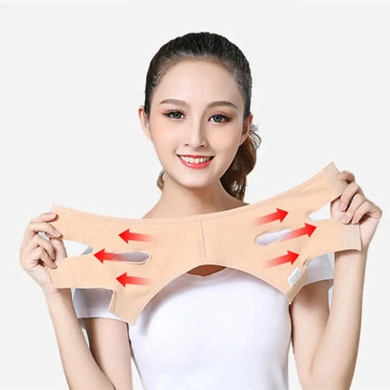 Face Lift Up Belt V Face Bandage Facial Slimming Bandage Relaxation Shape Lift Reduce Double Chin Anti-wrinkle Facial Care Tool - M & M Global