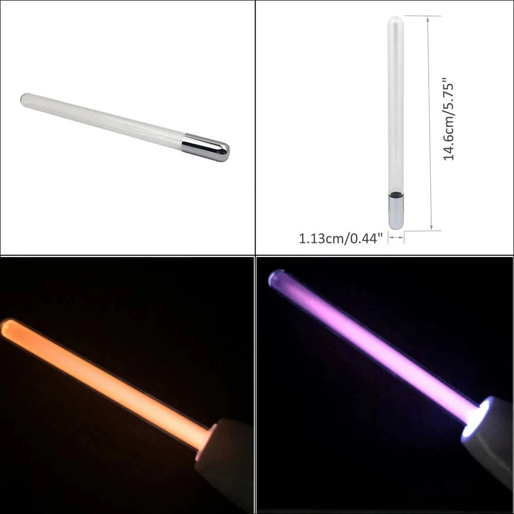 Replace High Frequency Glass HF Electrode for Facial Device Reduce Oily Skin Acne Wrinkle Ozone Bactericidal Promote Circulation - M & M Global