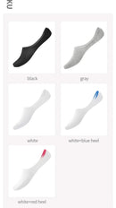 5pairs/lot children's invisible shallow mouth no trace short girls boat socks Slip Silicone white black baby boys sock for kids - M & M Global