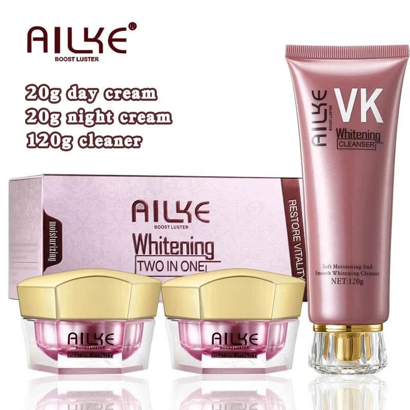 AILKE Lightening Face Cream, Antioxidant, Color Correction, Firming, With Sodium Hyaluronate, Clean Skin Facial Cream - M & M Global