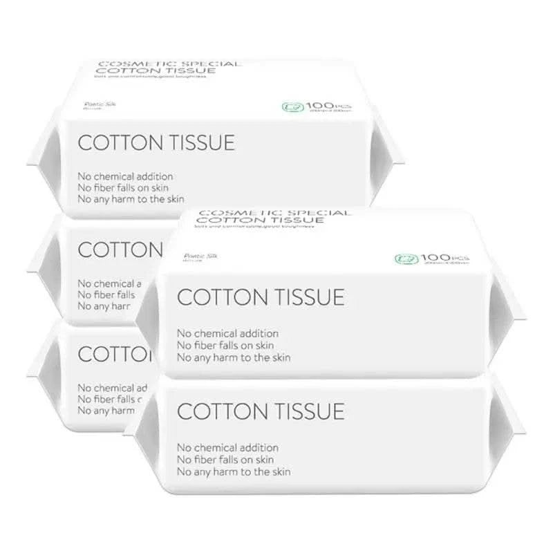 50/100pcs Disposable Face Towel Travel Cotton Makeup Wipes Facial Cleansing - M & M Global