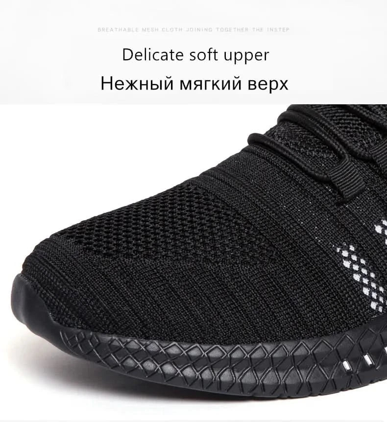 Fashion Men Sneakers Mesh Casual Shoes Lac-up Breathable Lightweight Walking Sneakers Men Shoes Size 39-48 Support Dropshipping - M & M Global