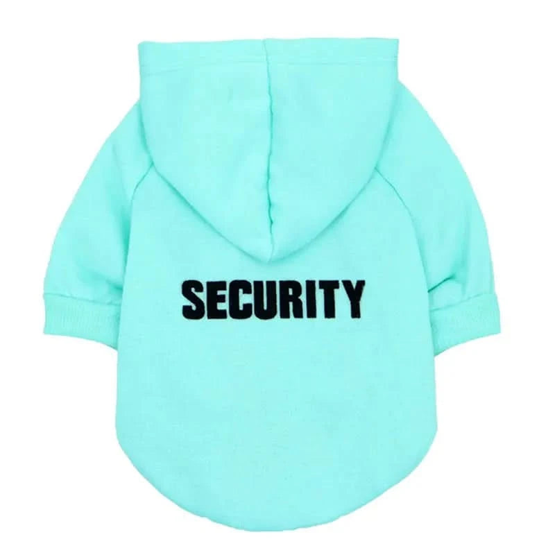 Security Dog Clothes Classic Pet Dog Hoodies Clothes For Small Dog Autumn Coat Jacket for Yorkie Chihuahua Puppy Clothing - M & M Global