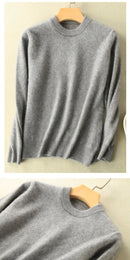 Super Warm 100% Mink Cashmere Sweaters and Pullovers Women Autumn Winter Soft Sweater Half Turtleneck Female Basic Pullovers