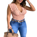 Women Summer Sexy Lace Crochet Cardigan Casual Solid Color Tops Female Trend Lace Hollow Out Sleeveless Top for Ladies - M & M Global