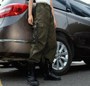 Womens Army Pants Casual Joggers Black Streetwear High Waist BDU Camo Army Hunting Trousers Korea Japan ouc347